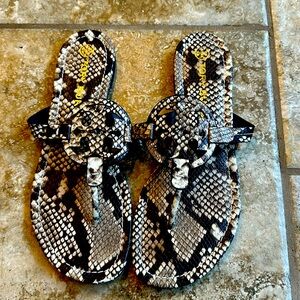 Tory Burch Miller sandal snake print size 10